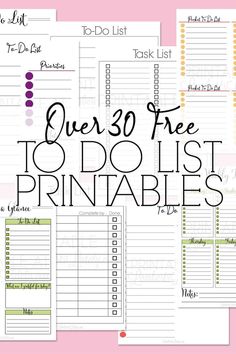 Over 30 Printable To Do List Templates To Do List For Business, Blank Daily Checklist Printable Free, Free Daily To Do List Printable, Planner Checklist Ideas, Task Template Free Printable, Organizing Checklist Printables, Things To Do Template Free Printable, Get To Know Me Free Printable, Work Day Organizer Printable Free