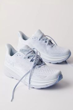 HOKA® Clifton 9 Sneakers | Free People Cute Running Shoes, Hoka Clifton 9, Clifton 9, Hoka Clifton, Hoka Shoes, Preppy Shoes, Jordan Shoes Girls, Nursing Shoes, Girly Shoes