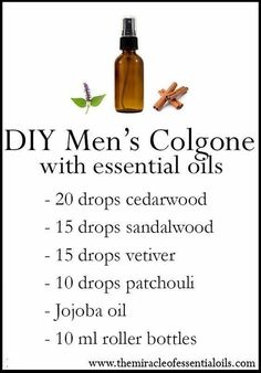 Essential Oil Cologne, Guerlain Perfume, Essential Oil For Men, Homemade Perfume, Men Cologne, Oils For Men, Men's Cologne