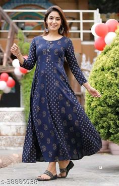 Anarkali Kurtis, Cotton Dresses Online, Stylish Kurtis Design, Beautiful Dress Designs, Stylish Dress Book