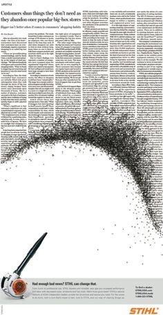 the article is written in black and white, with an image of a pencil flying out of