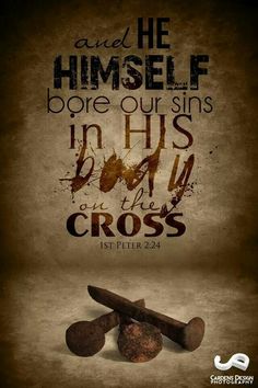 an image of the cross with bible verse