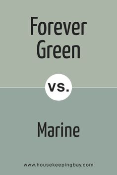 SW 9653 Forever Green vs. SW 9659 Marine Thick Forest, Marine Paint, The Deep Ocean, Deep Ocean, Green Tones