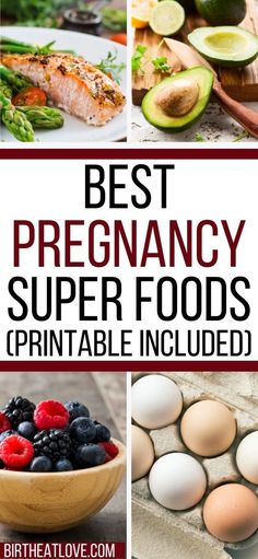 the best foods for pregancy for every trimesterer, including eggs, berries and avocados