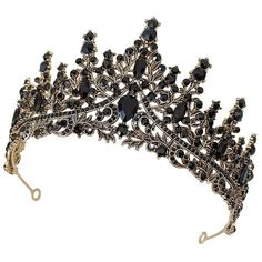 Description Are you looking for a professional, yet reasonable wedding crown? Are you in search of a sturdy, trustworthy tool that can do multiple jobs at once? If yes, look no further! Our birthday tiara must meet your needs, this wedding crown is one of the best choices for you. Features -Color:Black -Material:Zinc alloy, rhinestone -Size:15.00X15.00X6.50cm/5.89X5.89X2.55in - The rhinestones are inlaid on the zinc alloy crown, bright and gorgeous, leaf-shaped rhinestones and small flower rhine Rhinestone Headband Wedding, Black Tiara, Beautiful Headband, Birthday Tiara, Crown Crystal, Halloween Photography, Crystal Tiara, Crown Hair, Headband Black