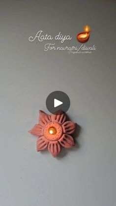 a video showing how to make an ornament for diwaling with clay