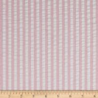 a pink and white striped fabric on a ruler