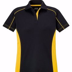 Ash City Extreme Women's Fuse Color-Block Polo Shirt 75113 Nwt Black Campus Gold Colors. Size Large * 100% Polyester * 100% Polyester Snag Protection Plus Tricot, 5 Oz./Yd2/170 Gsm * Moisture Wicking, Antimicrobial And Uv Protection Performance * Matching Flat Knit Collar * Contrast Colour Neck Tape * Contrast Inner Placket 100% Polyester Snag Protection Plus Tricot, 5 Oz./Yd2/170 Gsm Moisture Wicking, Antimicrobial And Uv Protection Performance Matching. Bowling Fashion, Black Campus, Nike Shirts Women's, Vintage Bowling Shirts, Dart Shirts, Cropped Graphic Tees, Polo Shirt Colors, Bowling Shirts, Camisa Polo