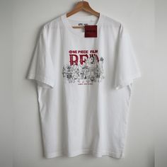 New With Tags 100% Cotton One Piece Film By Uniqlo Measurements: Large Length: 29” Across Chest: 23.5” Shoulder: 18.2” Xl Length: 30” Across Chest: 25” Shoulder: 20” One Piece Shirts Anime, Uniqlo T Shirt, One Piece Film Red, Embroidered Tee Shirt, Red Monkey, Luffy Anime, Uniqlo Shirt, Uniqlo Jeans, One Piece Shirt