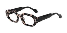 Unisex pink floral/black narrow geometric full-rim eyeglasses frames are available in variety of colors to match any outfit. These thick geek-chic blue light glasses include free single-vision prescription clear blue light blocking lenses with AR and 100% UV protection, a case and a cleaning cloth. Bifocal and progressive lenses are supported. Step up your style with our geometric high-quality glasses, perfect for achieving that geek chic look. These frames feature chunky temples and a distincti Glasses Women Fashion Eyeglasses, Cheap Eyeglasses, Glasses Fashion Eyewear, Geometric Eyeglasses, Acetate Glasses, Progressive Lenses, Eyeglass Lenses, Glasses Women, Diy Clothes Life Hacks