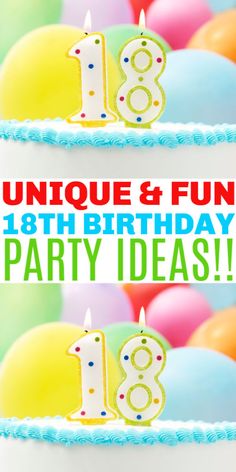 These 20 fun and unique 18th birthday party ideas are great for men or women. Creative party ideas that will give you a memorable day of celebration. #birthdays #18th #partyideas via @sweeterbydesign Fun 18th Birthday Party Ideas, Best 18th Birthday Party Ideas, 18th Birthday Games Activities, 18th Birthday Party Ideas For Him, Unique 18th Birthday Party Ideas, 18th Birthday Party Ideas For Men, Fun 18th Birthday Ideas