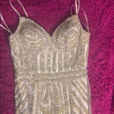 It’s A Champagne And Gold Dress Floor Length, Only Worn Once. Written Checks Are Not Accept To Purchase This Dress. You Must Purchase This Dress Through Poshmark! Thanks In Advance. Gold Dress, Floor Length, You Must, Size 16, Colorful Dresses, Champagne, Checks, Prom Dresses, Prom