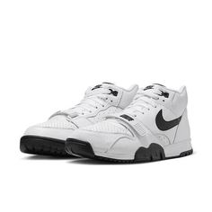 Nike Air Trainer 1 Fb8066-100 Men's White Black Leather Strap Sneaker Shoes Nr6366 Description Nike Air Trainer 1 Fb8066-100 Men's White Black Leather Strap Sneaker Shoes Nr6366. Product Detail Brand: Nike Model: Nike Air Trainer 1 Fb8066-100 Department: Men's Color: White Black Please Message Me If You Have Any Questions. I Stand By All Of My Items Before And After Purchase. Please See My Feedback. We Do Not Combine Shipping Unless It’s At Least 7 Orders To Combine. If You Ask Us To Cancel An A Nike Leather High-top Sneakers For Light Sports, Nike Leather Basketball Shoes For Light Sports, Urban White Leather Basketball Shoes, Urban Style White Leather Basketball Shoes, Nike Leather Skate Shoes With Perforations, Nike Air Trainer 1, Nike Air Trainer, Nike Model, Nike Models