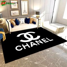 Product Information: Chanel inspired rugs black white hypebeast living room carpet small - rugs Rectangle RugFlannel surface, sponge middle, and non-slip plastic spots non-woven fabric bottom.Sponge Thickness: 6-7mm ( error: 2-3 mm).It is woven and dyed by advanced Hypebeast Living Room, Chanel Inspired, Living Room Flooring, Living Room Area Rugs, Room Carpet, Bedroom Carpet, Floor Decor, Living Room Carpet, Black Decor