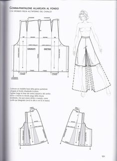 an image of a woman's dress and skirt pattern from the sewing book,