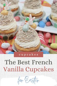 the best french vanilla cupcakes for easter