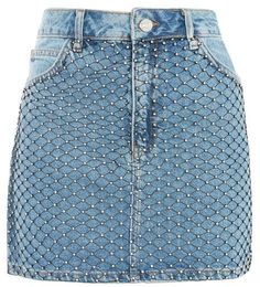 Fishnet Skirt, Panel Skirt, Blue Skirts, Skirts Short, Denim Inspiration, Blue Mini Skirt, Denim Wear, Paneled Skirt, Skirt Short