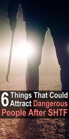 two people walking in the dark with an umbrella over their head and text that reads 6 things that could attract dangerous people after shf