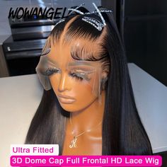 13x6 Full Frontal HD Lace Wig Straight Human Hair Wigs HD Transparent Lace Front Wigs Pre Plucked Edges Frontal Wig, Freestyle Frontal Wig, Lace Wig With Braids, Lace Wig Ideas, Straight Hair Lace Front Wig Styles, Frontal Wig Hairstyles Color, Blonde Frontal Wig Hairstyles, 32 Inch Wig, Lacefront Wig Styles