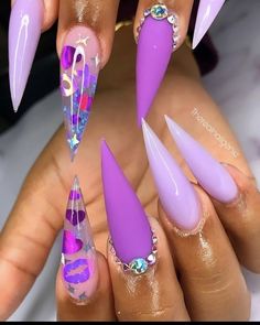 Pastel Stiletto Nails Designs, Neon Stiletto Nails Designs, Hot Pink Stiletto Nails Design, Nail Designs Short Square Nails, Stiletto Nails Neon, Square Nail Designs Short, Purple Stiletto Nails Design, Stilleto Nails Designs Summer, Nail Designs Short Square