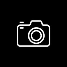 a camera icon on a black background