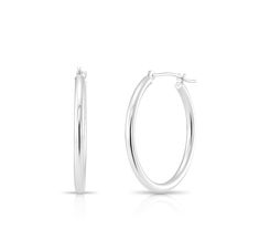 PRICES MAY VARY. Handmade from fine 10k white gold ◆ Stamped "10k" to guarantee quality and authenticity ◆ COMES AS A PAIR Made with a strong click-top closure for secure and comfortable all day wear ◆ Wearable in all conditions, wet or dry Size- 25mm outside round hoop diameter (1 inch) U.S Quarter is 25mm ◆ 2mm Tube Thickness MADE IN USA- We are proudly an American owned and operated company! GIFT BOX INCLUDED- Each pair of earrings comes beautifully packaged in an elegant gift box, ready to s Classic White Hoop Earrings In Sterling Silver, Classic White Sterling Silver Hoop Earrings, Classic White Hoop Earrings With Polished Finish, Classic White Hypoallergenic Hoop Earrings, White Hypoallergenic Classic Hoop Earrings, White Gold Hoops, Gold Earrings For Women, Hoops Gold, Gold Hoops