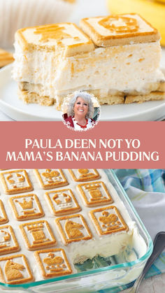 Paula Deen Not Yo Mama’s Banana Pudding Cream Of Whatever, Heavy Cream Pudding, Banana Pudding Southern Homemade, Banana Pudding Not Your Mama, No Banana Pudding Recipe, Banana Pudding With Shortbread Cookies, Paula Deans Banana Pudding Recipe, Banana Pudding Recipe Chessmen, Holiday Banana Pudding