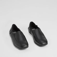 A refined take on a classic. Our slip-on loafer with a square toe and fitted trim for a comfortable fit. In soft Nappa leather. Low Block Heels, Nappa Leather, Leather Loafers, Fit In, Mule Shoe, Block Heels, Comfort Fit, Slippers, Loafers