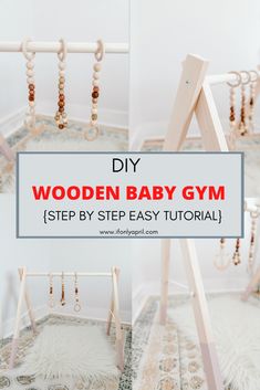 the diy wooden baby gym is easy to make and it's perfect for beginners