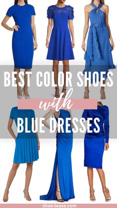 Azure Blue Dress Outfit, Royal Blue Dress With Accessories, Royal Blue Dress Gold Shoes, Heels For Royal Blue Dress, Navy Dress Accessories Wedding, Royal Blue Dress Wedding Guest Outfit, Accessories For A Navy Blue Dress, Accessories For A Blue Dress, Best Shoe Color For Navy Blue Dress