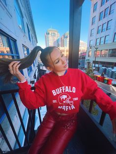 gameday fit inspo | gameday | gameday hairstyles | gameday pictures | selfie inspo | football game pose inspo | gameday inspo | insta inspo | explore page | 2022 fashion trends | baddie pose inspo | amazon fashion | amazon finds | gameday fits | college fashion | pose inspo | going out aesthetic | college aesthetic | party aesthetic | red outfit inspo | red fit | fall fits | fall pose inspo | fall picture ideas | gameday makeup | buffalo bills | modeling | modeling tips | red leather pants | Fashion Pose, Aesthetic College