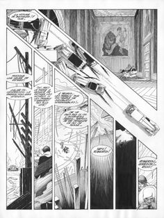 a page from the batman comic book, with an image of a bat flying over it