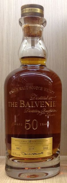 a bottle of the balvenie 50 year old