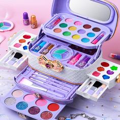 Washable Makeup Toys for Girls Kids Makeup Kit Real Make Up Set, Little Girls Makeup Kit for Toddler Kids Makeup Kit, Real Makeup, Makeup Toys, Makeup Kit For Kids, Princess Toys, Girls Toys, Cosmetic Sets, Kids Makeup, Play Set