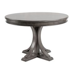 a round table with metal legs and an oval top, on a white background is shown