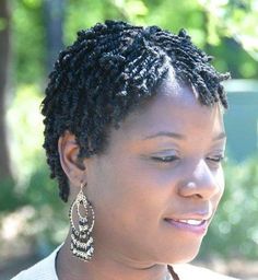 Two Strand Twist On Short Hair | Short Two Strand Twist Hairstyles Two Strand Twist Hairstyles, Short Hair Twist Styles, Twa Hairstyles, Natural Twists, Two Strand Twist