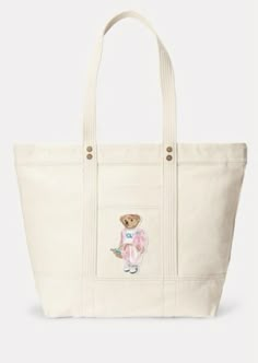 @thatgirlstarlight Polo Ralph Lauren Bear, Ralph Lauren Bear, Ralph Lauren Tote, Bear Canvas, Ralph Lauren Bags, Women Ralph Lauren, Polo Ralph Lauren Women, Polo Bear