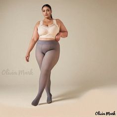 Olivia Mark - Juego de medias de moda para mujer de tallas grandes - 2 pares de pantimedias minimalistas sólidas con control de abdomen, diseño falso transparente Womens Plus Size Fashion, Plus Size Tights, Color Socks, Pretty Pregnant, Fashion Tights, Transparent Design, Black Coffee, Olivia Mark, Hosiery