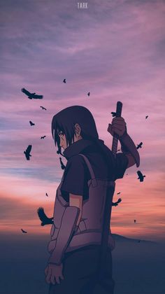 Itachi Wallpaper Iphone, Itachi Wallpaper, Wallpaper Iphone Aesthetic, Best Naruto Wallpapers, Itachi Uchiha Art