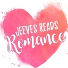 the words jeves reads romance on a pink heart