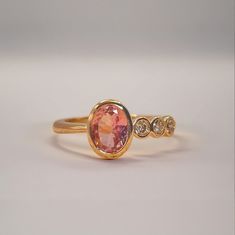 Sister Ring, Pink Engagement, Sister Rings, Pink Engagement Ring, Antique Necklaces Design, Ring Inspiration, Antique Necklaces, Pink Tourmaline Ring, Bezel Set Ring