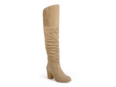 Journee Collection Kaison Over-the-Knee Boot | DSW Extra Wide Calf Boots, Womens Tall Boots, Women's Over The Knee Boots, Slouched Boots, Wide Calf Boots, Wide Calf, Journee Collection, Dress And Heels, Thigh High Boots