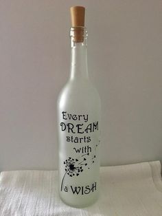 a bottle that has some writing on it