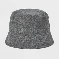 Give your summer looks a casual-cool kick with this Recycled Polyester Bucket Hat from Goodfellow & Co™. Designed with a 2.75-inch brim, this gray bucket hat features stylish reinforced stitching details and embroidered eyelet holes for a breezy look that goes well with any outfit. Made of midweight knit material, it provides a comfortable fit for all-day wear, and the pull-on style makes it easy to put on or take off. Goodfellow & Co™: Feel good in what you wear, anywhere. Casual Lightweight Hat, One Size Fits Most, Casual Lightweight Flat Brim Hat, Black Lightweight Casual Bucket Hat, Casual Reversible Bucket Hat With Short Brim, Casual Hats For Streetwear In Fall, Casual Adjustable Reversible Bucket Hat, Casual Reversible Adjustable Bucket Hat, Adjustable Reversible Bucket Hat Casual, Casual Lightweight Black Bucket Hat