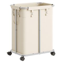 PRICES MAY VARY. Large Capacity Laundry Hamper: The dimension of this rolling laundry sorter is 23.6"L x 15.7"W x 29.9"H. The capacity is 170L. It allows you to efficiently transport sheets, duvets, towels, or clothes to the laundry room Free Movement: No need to lug a pile of dirty clothes to the laundry room anymore! This wheeled laundry cart is equipped with 4 wheels (2 with brakes for secure fixation), ensuring smooth movement and stable standing for your personalized use Durable Materials: Laundry Hamper With Wheels, Basket With Wheels, Bedroom Beige, Laundry Cart, Laundry Sorter, Clothes Hamper, Out Of The Closet, Free Movement, Storage Cart