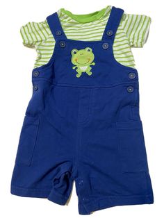 Baby Boy Vintage Outfits, Cute Baby Outfits For Boys, Cute Baby Clothes For Boys, Toddler Clothes Boy, Baby Boy Stuff, Vintage Baby Boy Clothes, Frog Applique, Baby Boy Overall