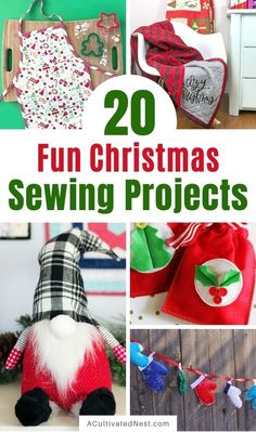 20 fun christmas sewing projects for kids and adults to make with the help of their own hands