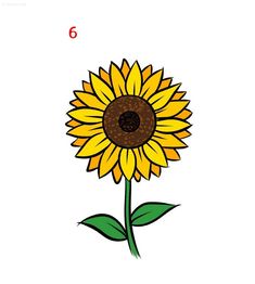 20 Sunflower Drawing Ideas - How To Draw Sunflower Drawing Of Sunflower Simple, Easy Sunflower Drawing Simple, Sunflower Easy Drawing, Sunflower Design Drawing, Simple Sunflower Drawing, Sunflower Drawing Ideas, Easy Sunflower Drawing, Sunflower Drawing Simple, Sunflowers Drawing