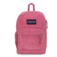 Jansport Cross Town Plus Remix 17" Unisex Corduroy Retro Backpack In Mauve New With Tags See Pictures For More Details Corduroy Backpack, Retro Backpack, Laptop Sleeve, Laptop Sleeves, Water Bottle, Bag Lady, Backpacks, Tags, Pink