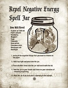 Book of Shadows | Book of Shadows by Cybercat Designs Energy Spell Jar, Negative Energy Spell, Diy Grimoire, Energy Spell, Magical Crafting, Repel Negative Energy, Big Jars, Spiritual Witch, Witches Jar